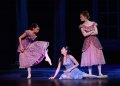 Suzanna Kaic - Stepsister Clementine, Maia Makhateli - Cinderella and Erica Horwood - Stepsister Edwina in Act I