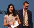 Tamara Rojo CBE accepting on behalf of the English National Ballet the Award for Outstanding Company